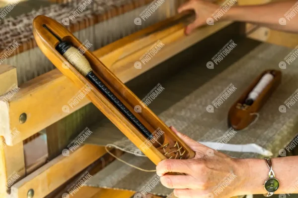 Close up of loom