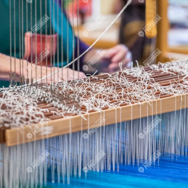 Loom and hands close up