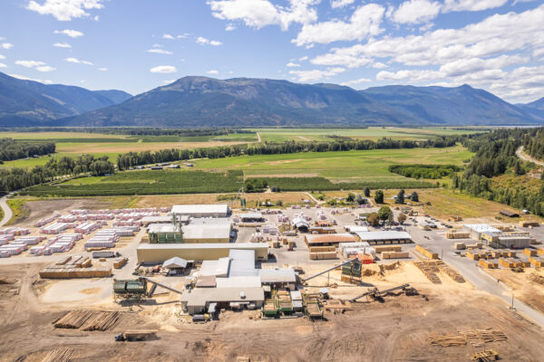 Aerial view of Wynndel mill